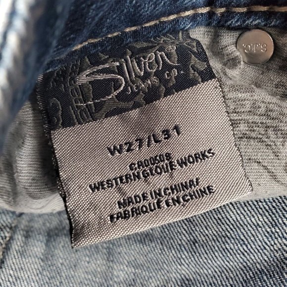 Silver Tuesday Womens Jeans Size 27X31 Stretch Bootcut Medium Wash Low Rise GUC - Picture 10 of 11